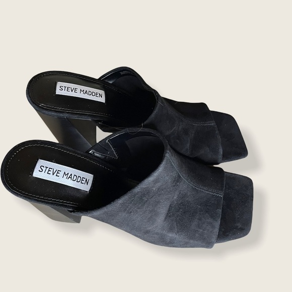 STEVE MADDEN Teles Slide Sandal Black Size 10 NWT - Picture 7 of 10